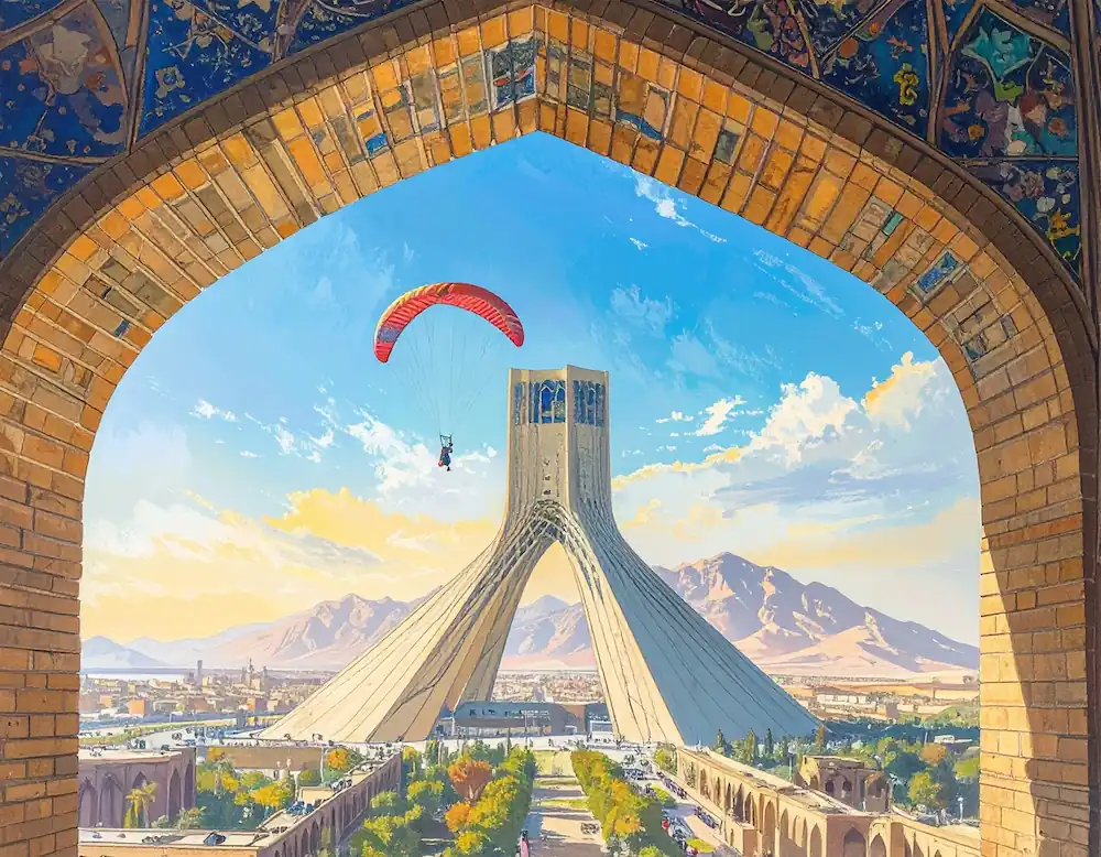 پاراگلایدر در تهران